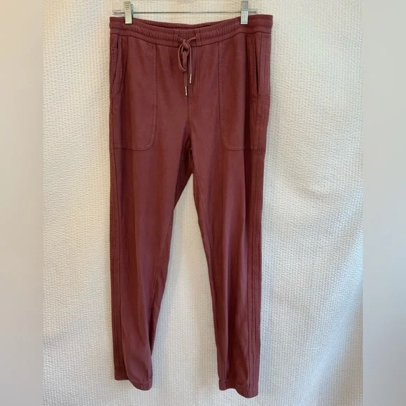 Athleta Farallon Tawny Rose Pink Jogger Pants Size: Medium Tall - Picture 1 of 11